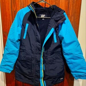 Lands' End Kids Blue and Black Jacket size 16